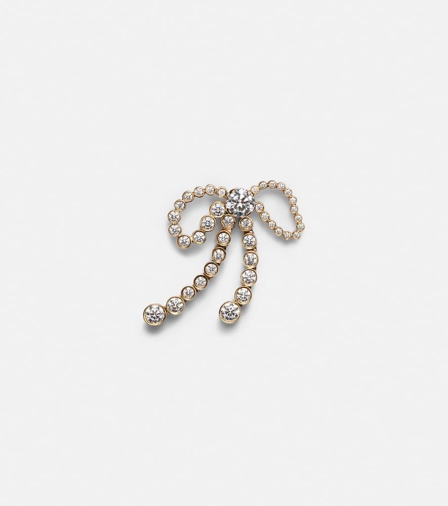 sophie bille brahe rosette de diamant 18kt gold single earring with diamonds