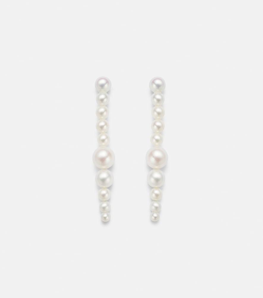 sophie bille brahe sienna moon 14kt gold drop earrings with pearls