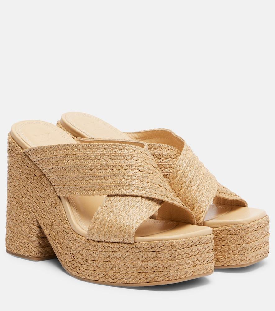 souliers martinez garda raffia sandals
