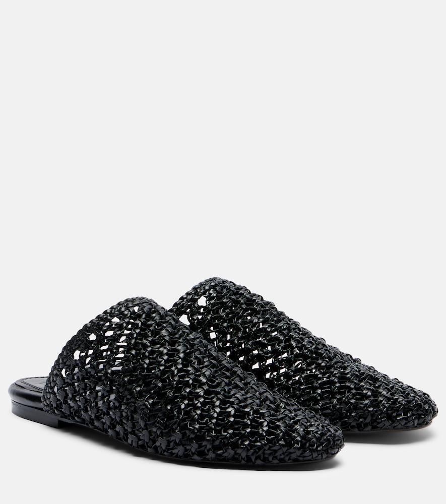 souliers martinez mallorca woven leather mules
