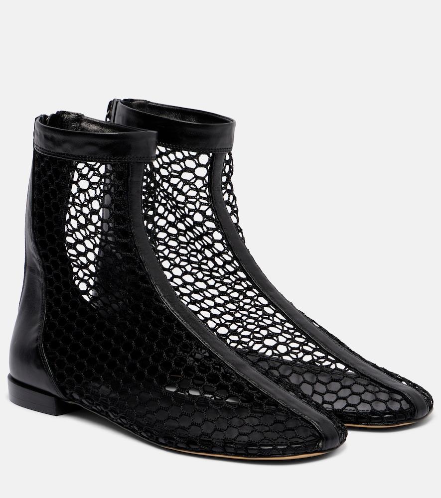 souliers martinez maxima mesh ankle boots