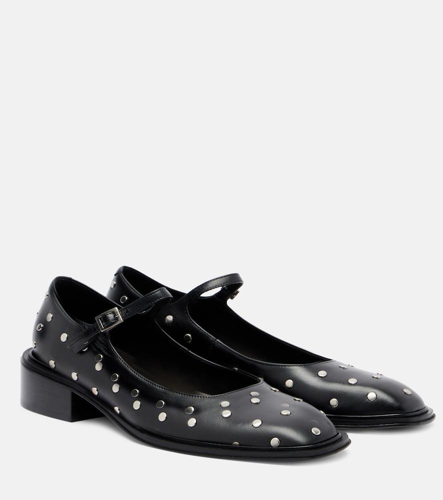 souliers martinez penelope 40 leather mary jane pumps