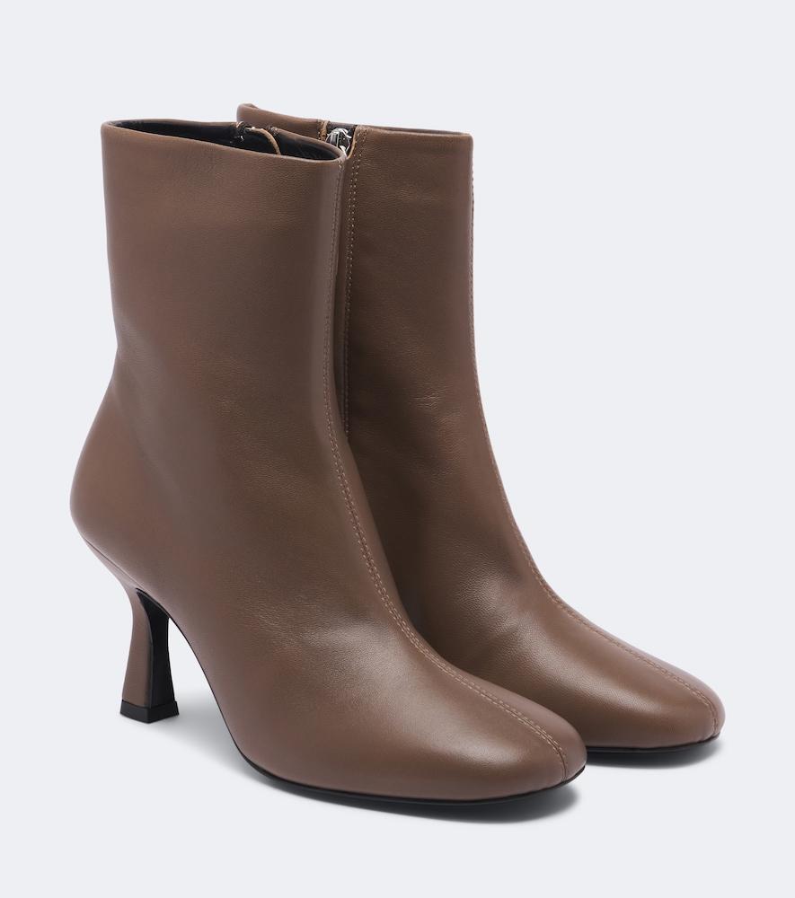 souliers martinez talin leather ankle boots
