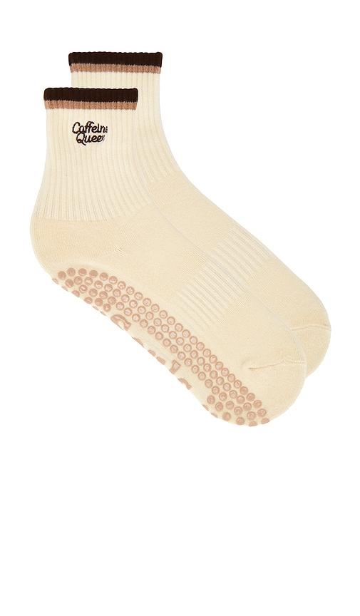 souls. caffeine queen socks in cream. - size m/l (also in s/m)