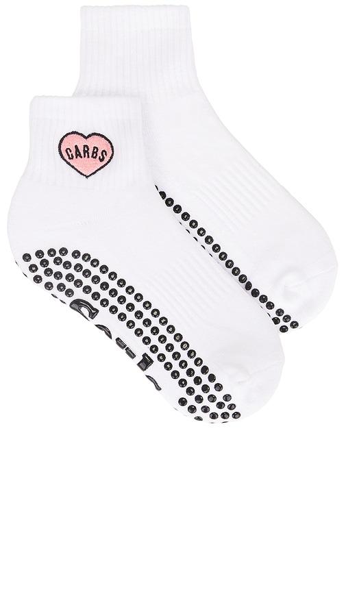 souls. carbs grip socks in white. - size m/l (also in s/m)