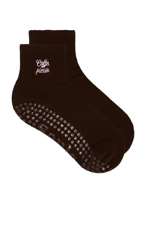 souls. coffee please socks in brown. - size m/l (also in s/m)