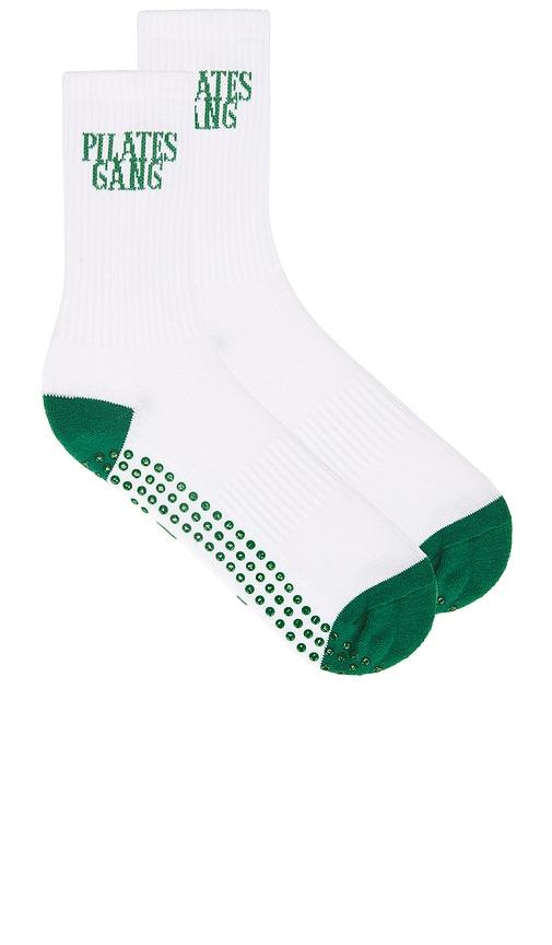 souls. pilates gang grip socks in white. - size m/l (also in s/m)