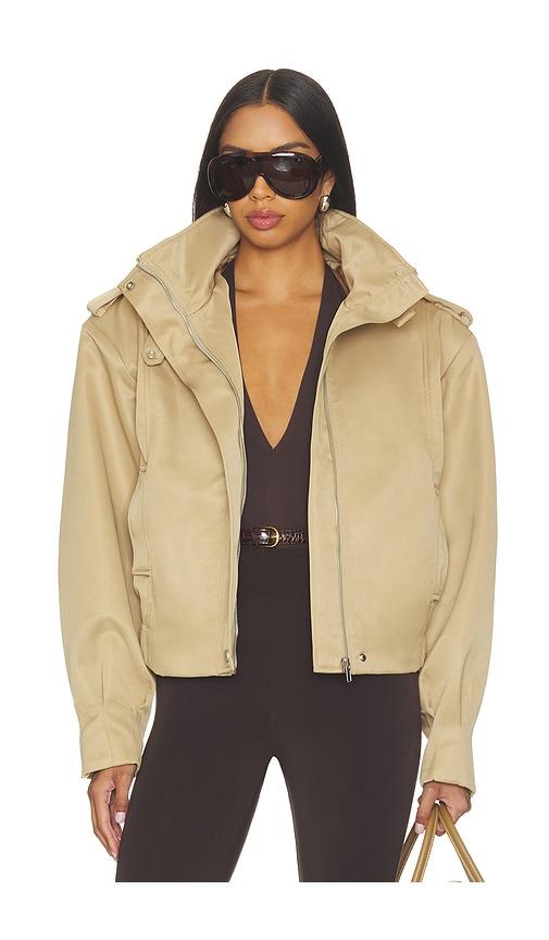 source unknown barlow flight bomber jacket in beige. - size m/l (also in xs/s)