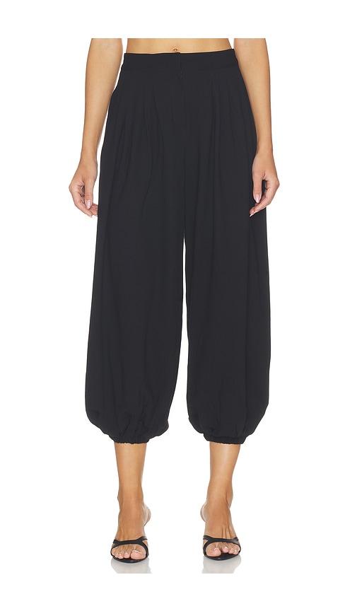 source unknown giacca ruched trousers in black. - size l (also in m, s)