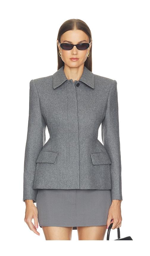 source unknown terzo hourglass blazer in grey. - size l (also in m, s)