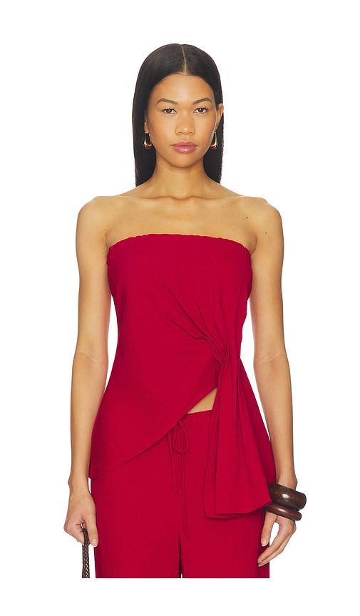 sovere aine top in red. - size l (also in xs, s, m)