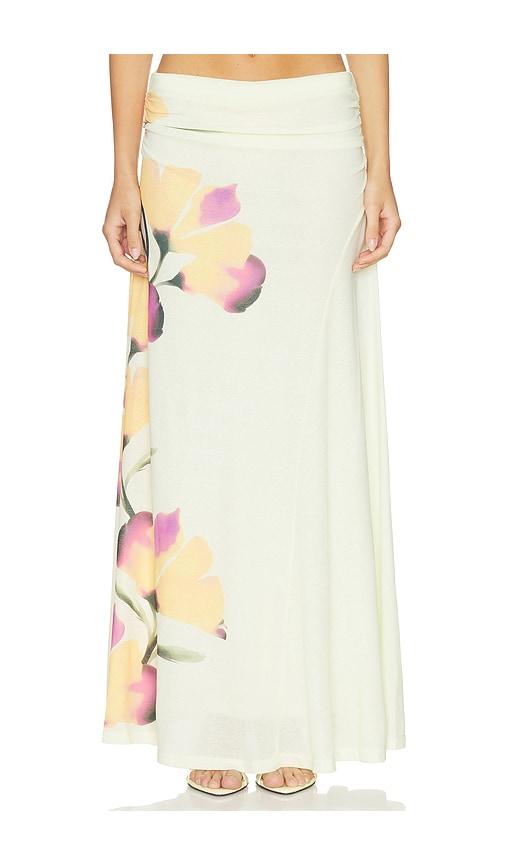 sovere akanni skirt in lemon. - size l (also in xs, s, m, xl)