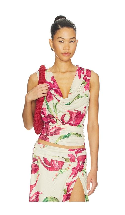 sovere azalea top in cream. - size l (also in s, xs, m)