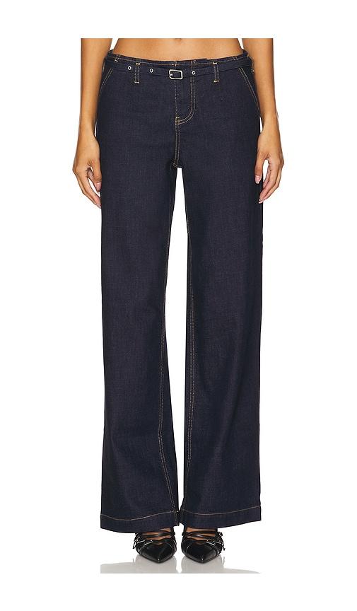 sovere dusk denim pant in denim-dark. - size m (also in s)