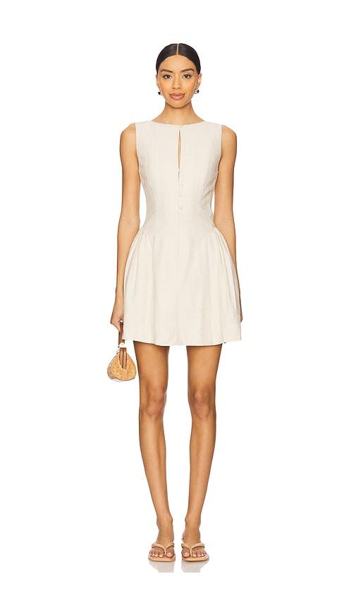 sovere eve mini dress in neutral. - size s (also in xs)