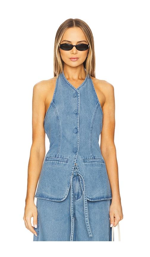 sovere everleigh denim tunic in blue. - size s (also in xs)