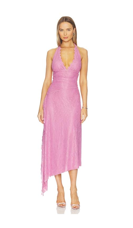 sovere harper dress in mauve. - size l (also in s)