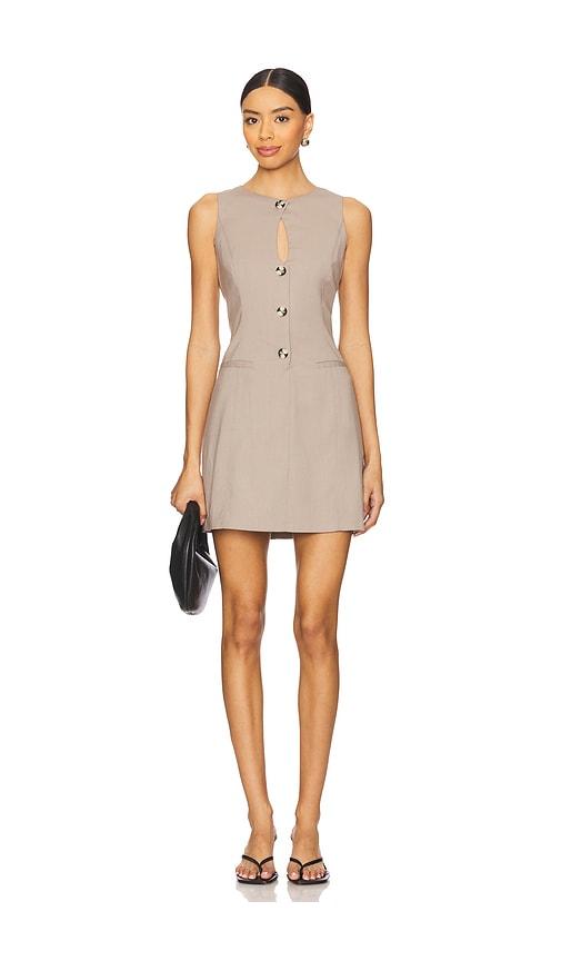 sovere iona mini dress in beige. - size xl (also in xs)
