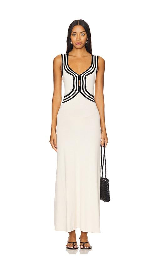 sovere swell knit dress in white. - size m (also in l)