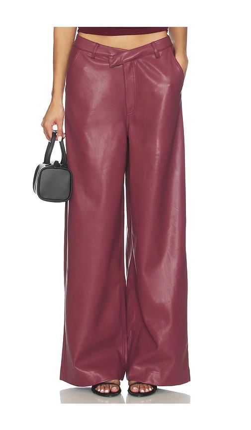 sovere vice pant in burgundy. - size m (also in s)