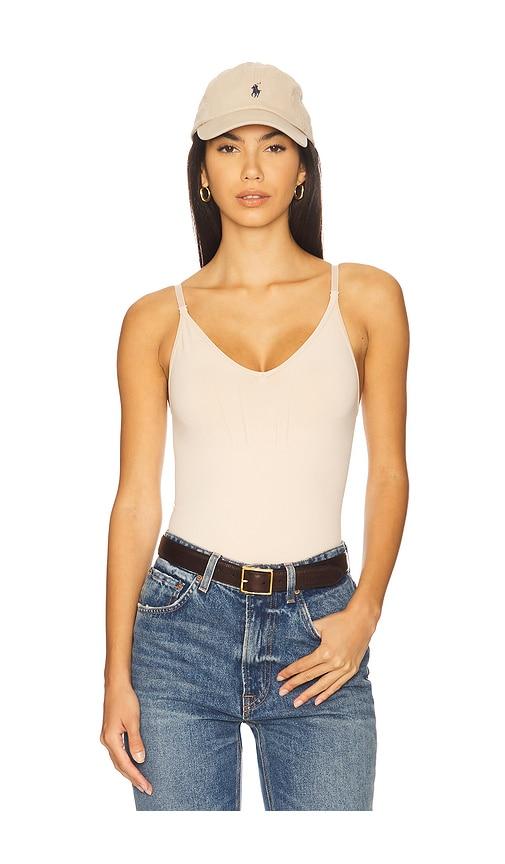 spanx sculpt thong bodysuit in neutral. - size 1x (also in l, s)