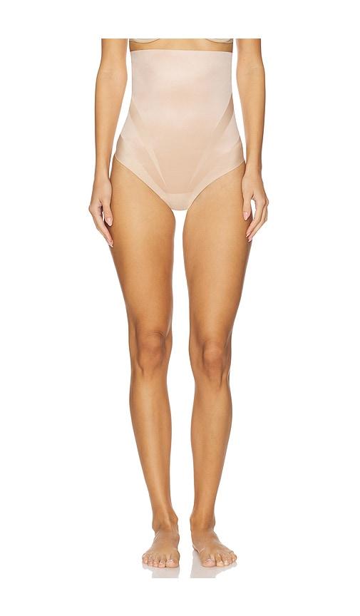 spanx spanxsculpt ultra sculpt high waist thong in beige. - size l (also in s, xl)