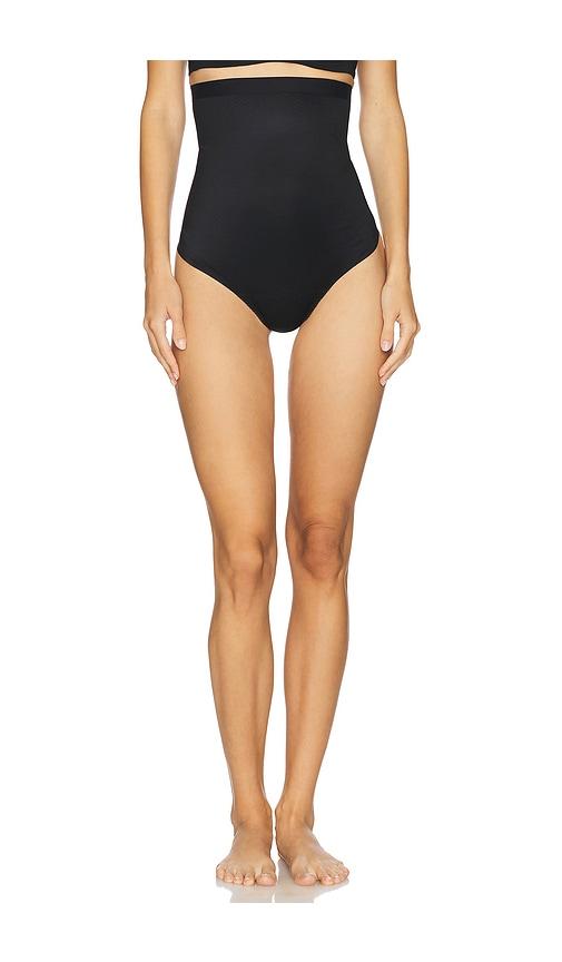 spanx spanxshape invisible high waisted thong in black. - size l (also in m, xl)