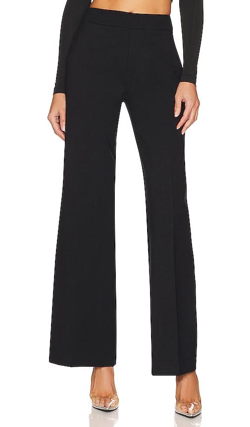 spanx spanxsmoothââ¢ perfectfit ponte wide leg pant in black. - size l (also in m, s, xl)