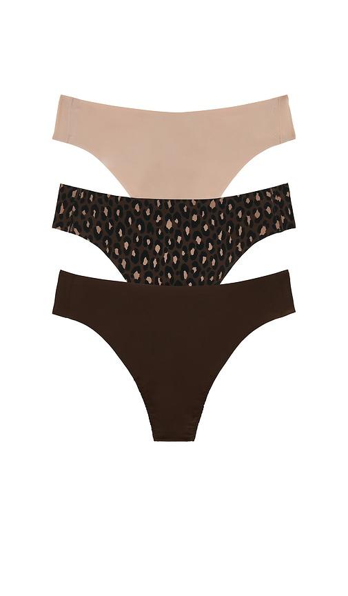 spanx spanxsmooth fit-to-you thong in multi.
