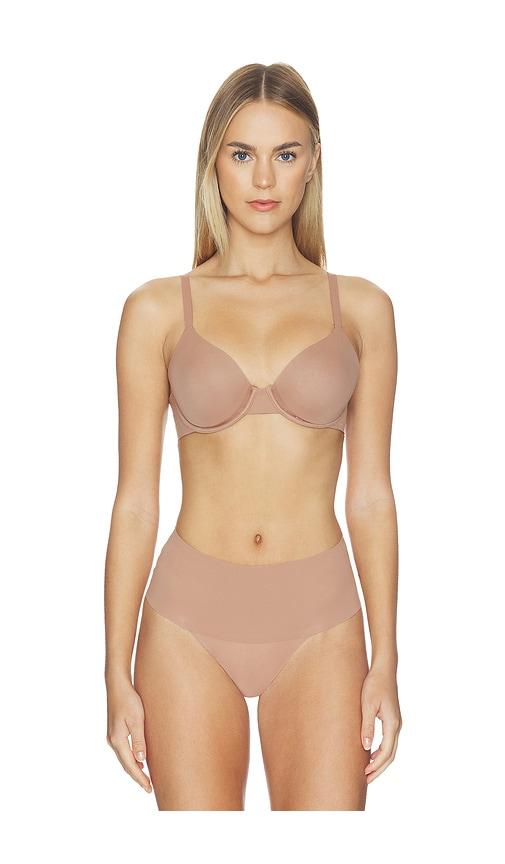 spanx supersmooth brava lightly lined bra in brown. - size 34b (also in 36b, 34c, 36c)