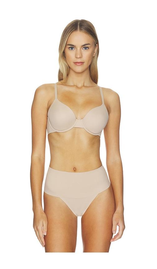 spanx supersmooth brava lightly lined bra in taupe. - size 34b (also in 36b, 36c, 34dd)