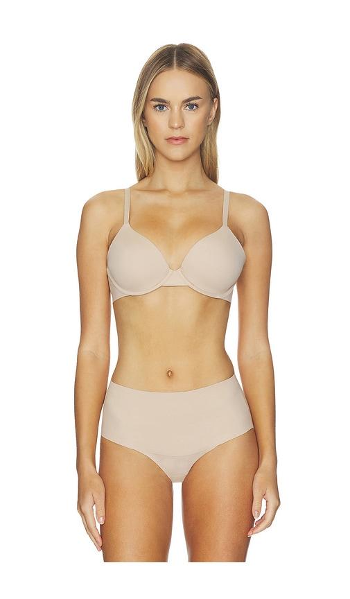 spanx supersmooth brava push-up bra in taupe. - size 34b (also in 36b)