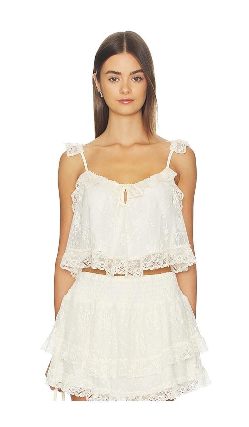 spell labyrinth lace cami in cream. - size l (also in xl, m)