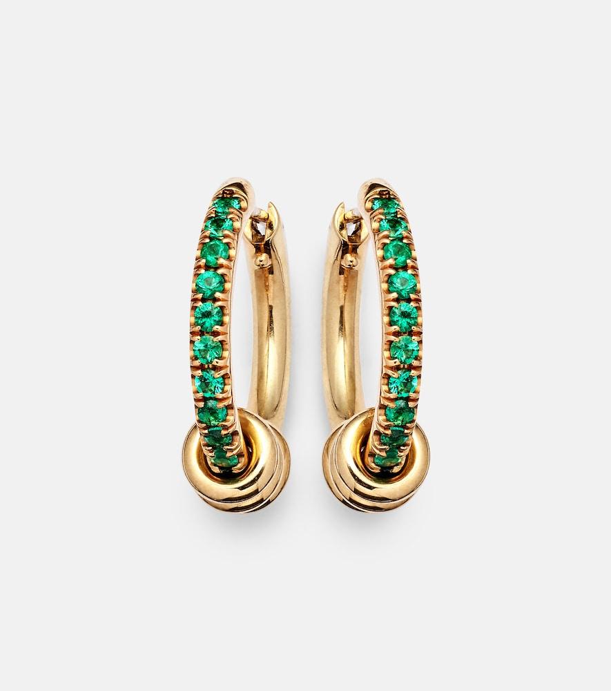 spinelli kilcollin ara 18kt gold earrings with emeralds