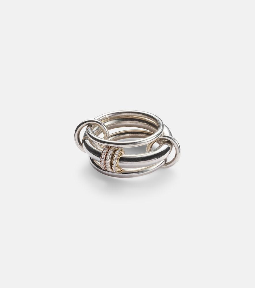 spinelli kilcollin gemini sterling silver ring with white diamonds