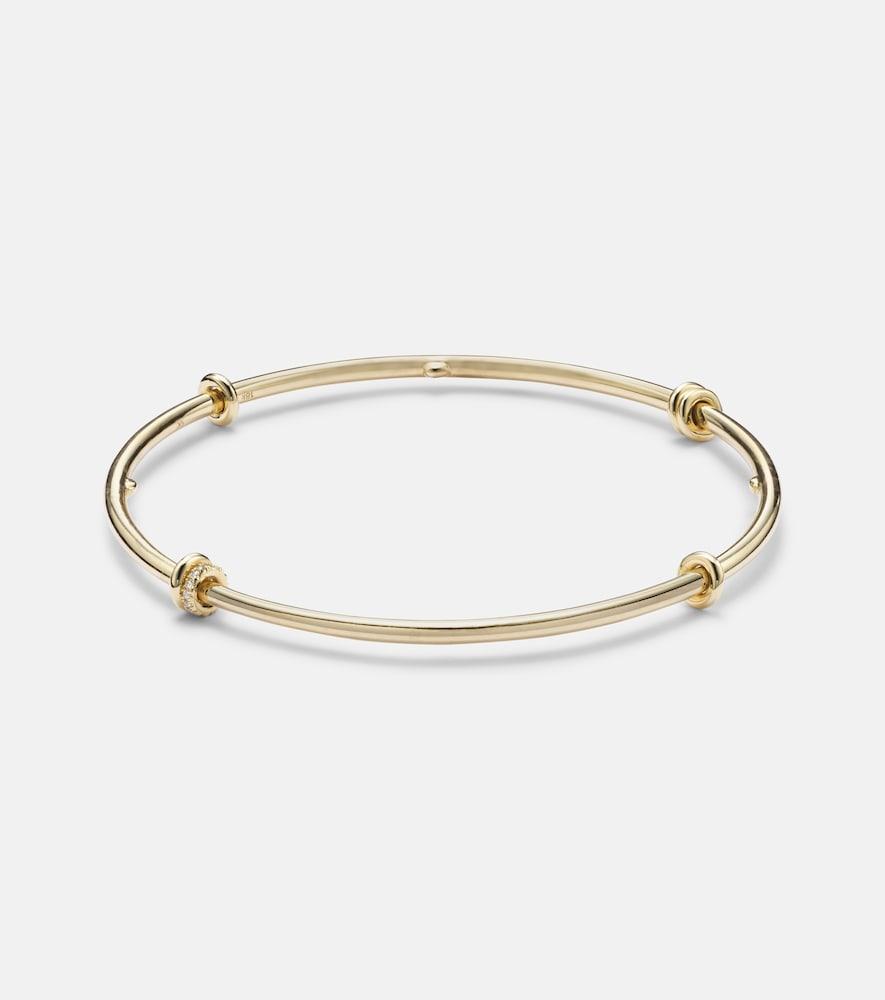 spinelli kilcollin kini 18kt gold bangle with diamonds