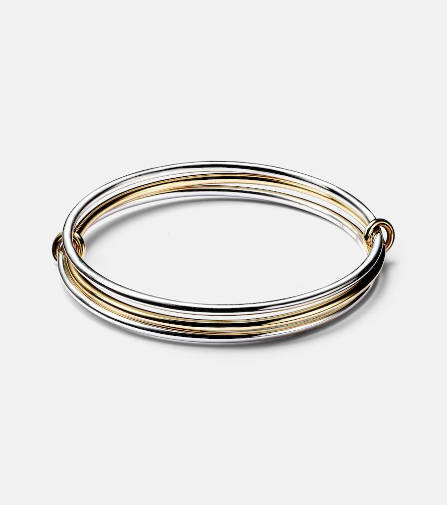spinelli kilcollin lumin sterling silver and 18kt gold linked bangles