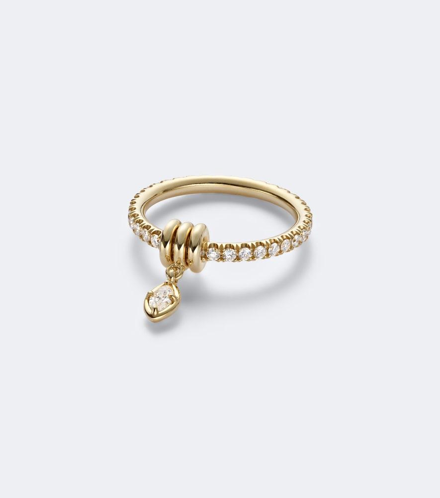 spinelli kilcollin pia 18kt gold ring with diamonds