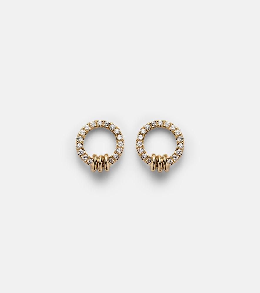 spinelli kilcollin sidra 18kt gold earrings with diamonds