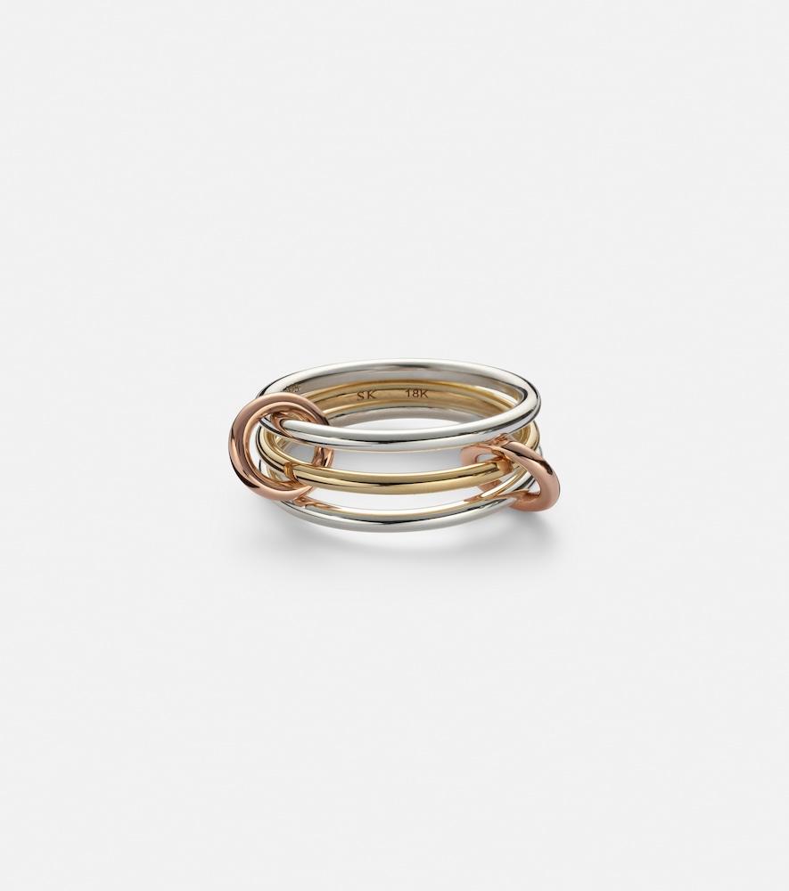 spinelli kilcollin solarium 18kt gold and sterling silver ring
