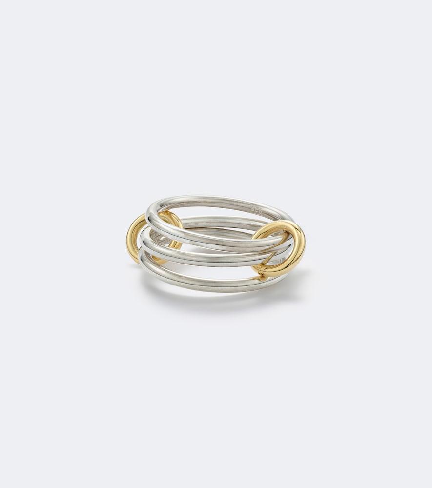spinelli kilcollin solarium sterling silver and 18kt gold ring