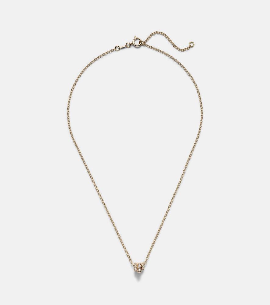 spinelli kilcollin vesta 18kt gold chain necklace with diamonds