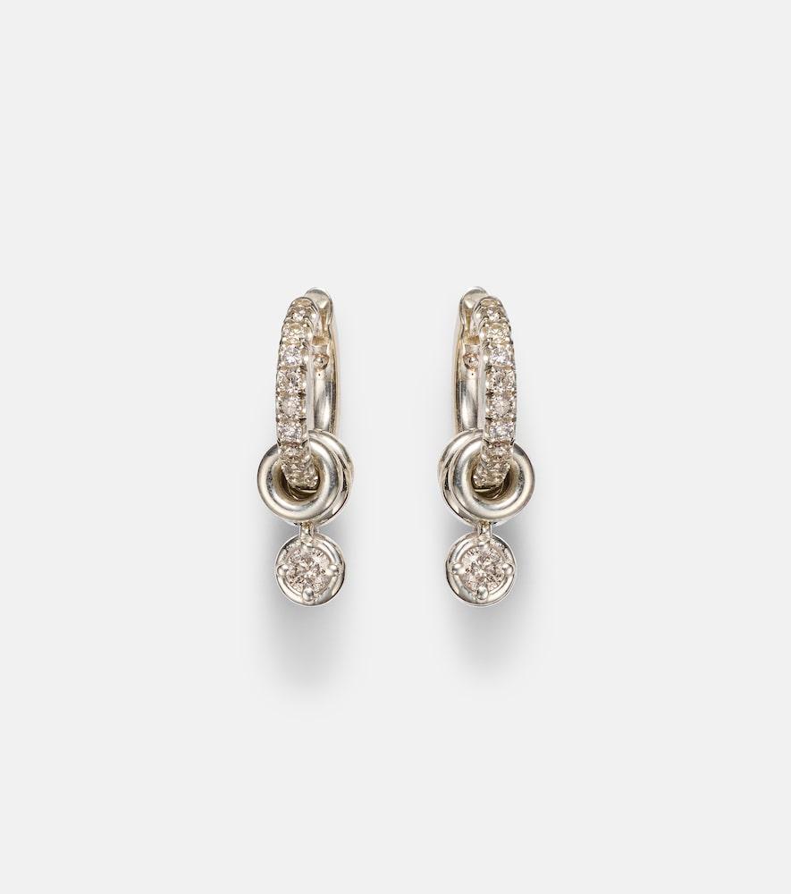 spinelli kilcollin zahra sterling silver earrings with diamonds
