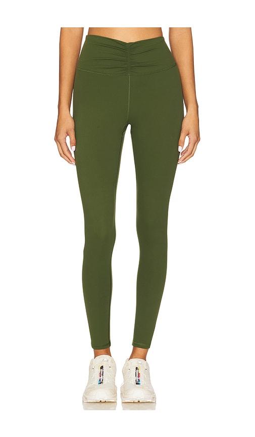 spiritual gangster selene 7/8 high waist legging in green. - size l (also in xs)