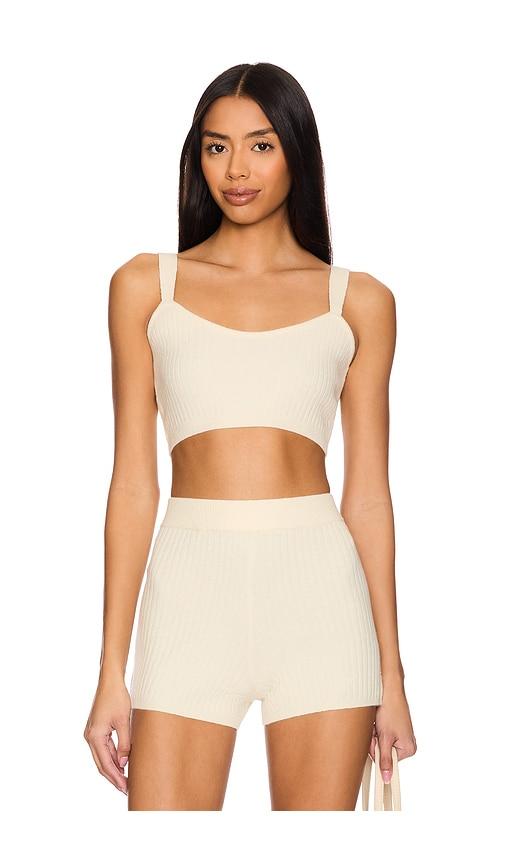 spiritual gangster sofia bralette in cream. - size l (also in m)