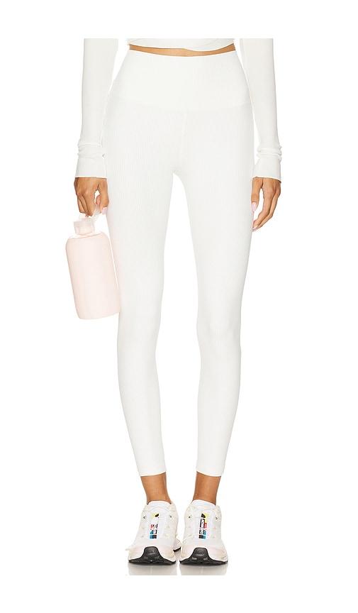 splits59 airweight rib high waist 7/8 legging in white. - size l (also in xl)