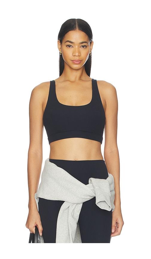 splits59 airweight rib sports bra in black. - size m (also in s, xs)
