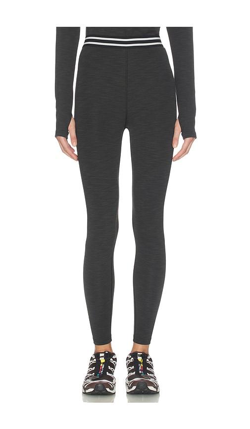 splits59 bailey high waist active rib 7/8 legging in black. - size l (also in s, xs)