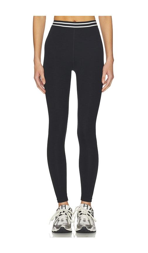splits59 bailey high waist active rib 7/8 legging in black. - size l (also in xs, xl)