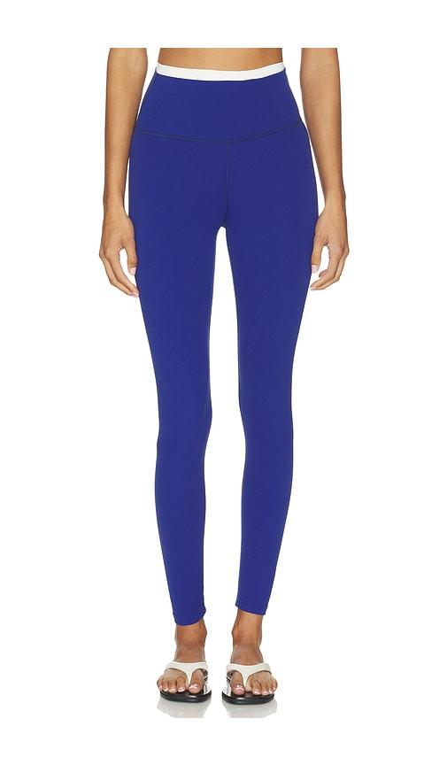 splits59 dual high waist airweight 7/8 legging in blue. - size l (also in s, xs, m, xl)